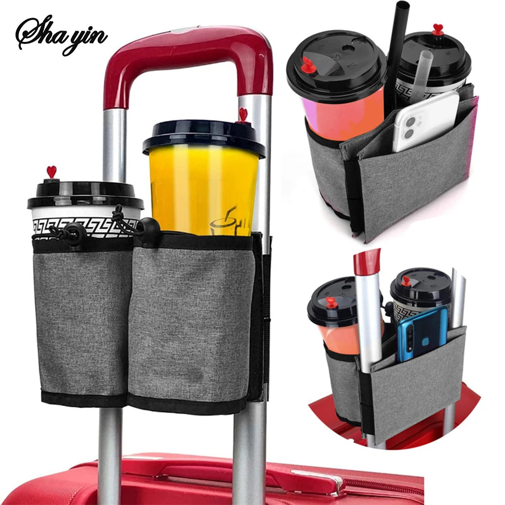 Hands-Free Luggage Cup Holder