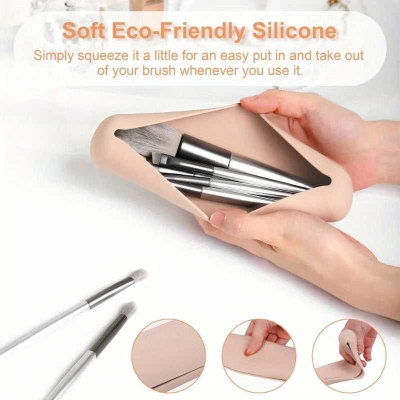 Magnetic Silicone Makeup Brush Case