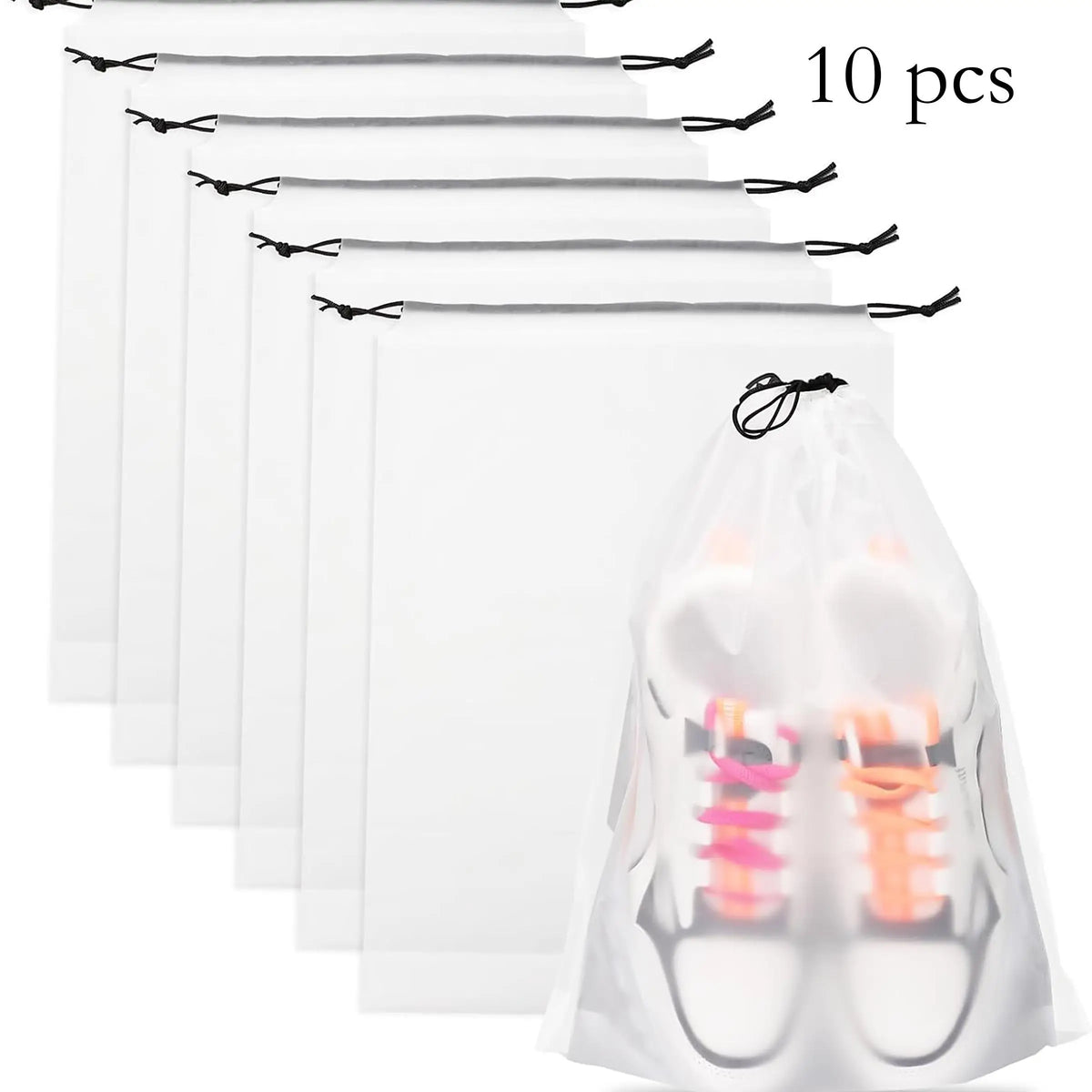 10-Piece Travel Shoe Bag Set