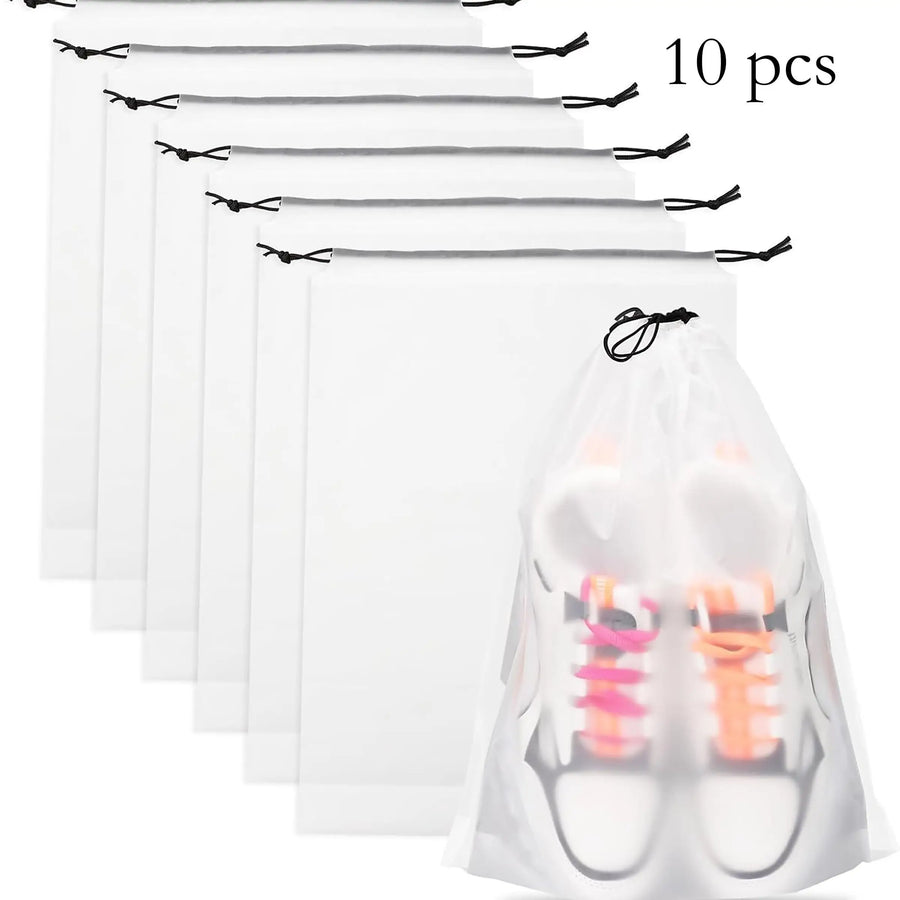 10-Piece Travel Shoe Bag Set
