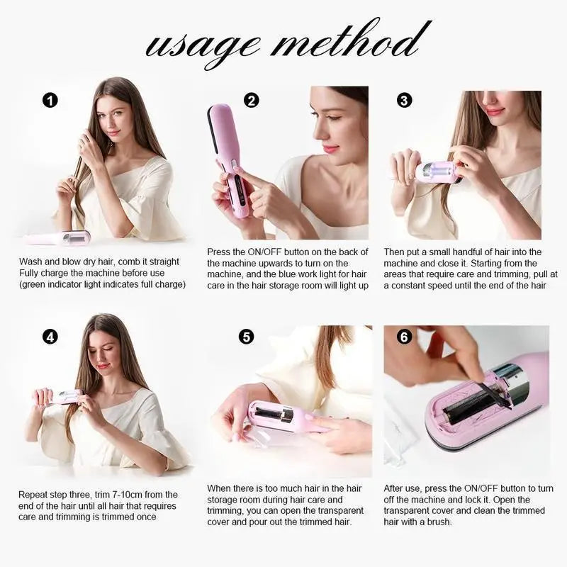 Cordless Split-End Hair Trimmer - Basecamp Bloom