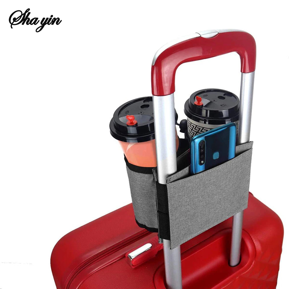 Hands-Free Luggage Cup Holder