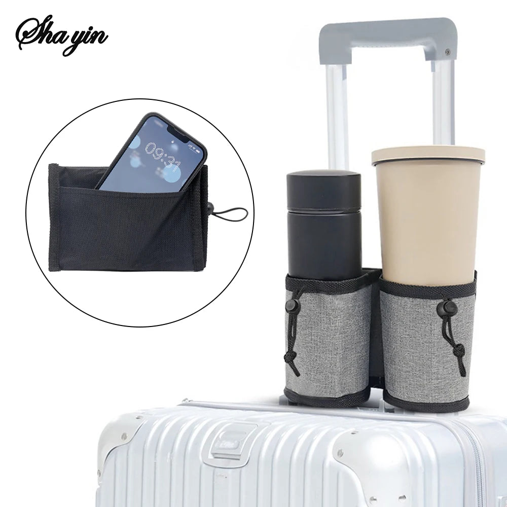 Hands-Free Luggage Cup Holder