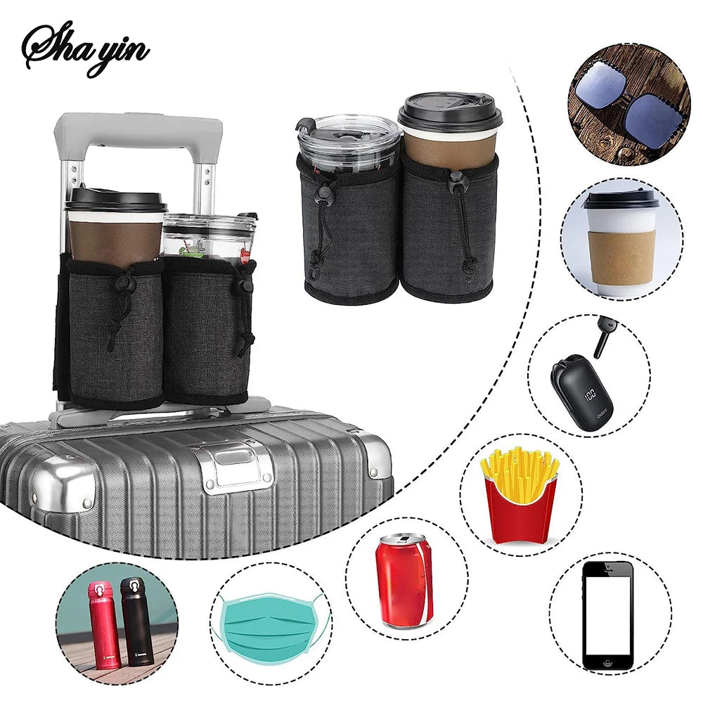 Hands-Free Luggage Cup Holder